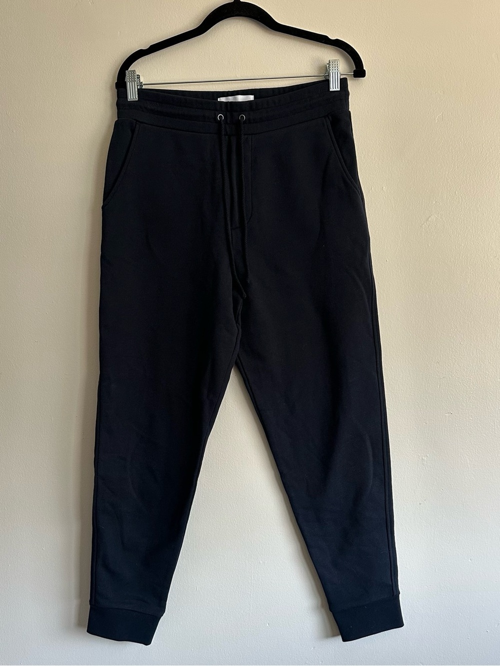 Mott & Bow Mens the French Terry Sweatpants Hopper Jogger Navy Blue